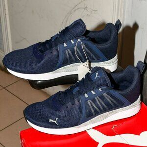 Puma men Blue navy shoes lace- up